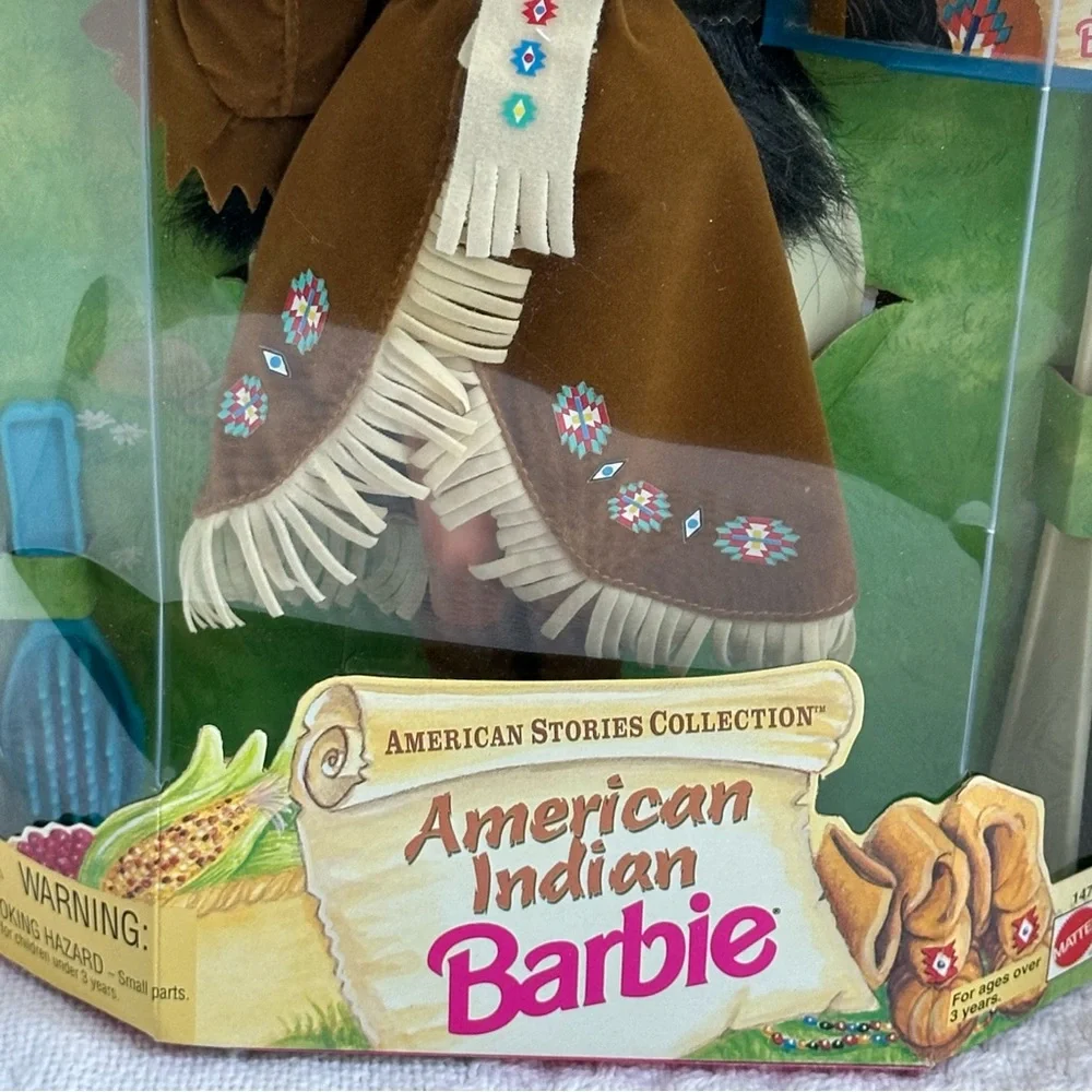 VTG ‘95 Barbie American Indian Doll American Stories Collection-NIB Damaged Box